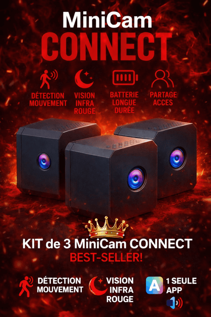 Mini Caméra Discrète ✅ HD Vision Nocturne ✅ Audio Live ✅Contrôle Smartphone